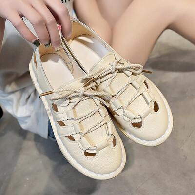 Sandals female super fire fairy wind flat summer students Joker Baotou hollow hole shoes
Sandals female super fire fairy wind flat summer students Joker Baotou hollow hole shoes