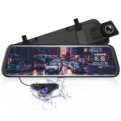 AZDOME PG02 Car Dash Cam 1080P 720P 10" Mirror Full Dual Lens Car DVR Streaming Media Night Vision
AZDOME PG02 Car Dash Cam 1080P 720P 10" Mirror Full Dual Lens Car DVR Streaming Media Night Vision