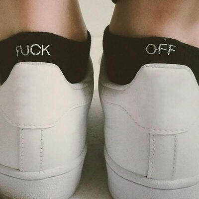 FUCK OFF Letter Print Funny Socks For Men Women Casual Low Cut Cotton Ankle Boat Socks For Sports
FUCK OFF Letter Print Funny Socks For Men Women Casual Low Cut Cotton Ankle Boat Socks For Sports