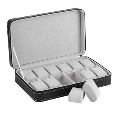 6 10 12 Slot Grid Watch Box PU Leather Lint Rainproof Detachable Zipper Jewelry Display Container Storage
6 10 12 Slot Grid Watch Box PU Leather Lint Rainproof Detachable Zipper Jewelry Display Container Storage