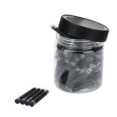 Siaonvr JINHAO 80PCS Fountain Pen Ink Cartridge Refills Black And Blue