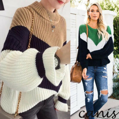 UK Ladies Womens Loose Pullovers fashion Knitting Jumper Korean Thick Sweater
UK Ladies Womens Loose Pullovers fashion Knitting Jumper Korean Thick Sweater