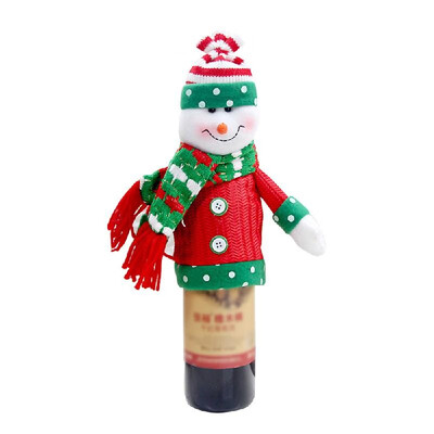 New Christmas Wine Bottle Cover Christmas Wine Bottle Decoration