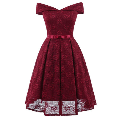 Free Shipping Short Women Lace Dresses Sexy Boat Neck Female Party Prom A-line Dress
Free Shipping Short Women Lace Dresses Sexy Boat Neck Female Party Prom A-line Dress