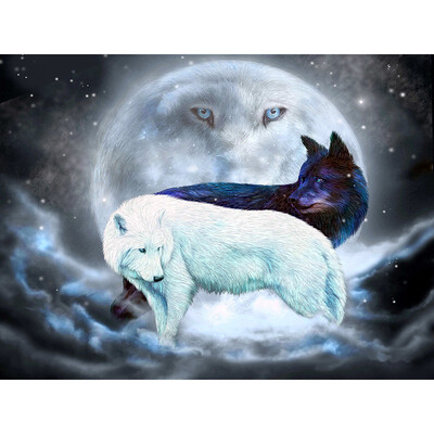 Full Circular Diamond Painting Wolf Picture Of Rhinestone Diamond Embroidery Animal 5D Diy Mosaic Kit
Full Circular Diamond Painting Wolf Picture Of Rhinestone Diamond Embroidery Animal 5D Diy Mosaic Kit