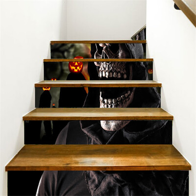 〖Follure〗Halloween 3D Simulation stair stickers Waterproof Wall Stickers DIY Home Decor