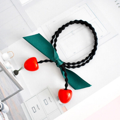 Women Elegant AndDesign Sweet Hair Accessories Cute Cherry Red Bean Hair Ring Rubber Band High Elastic Head Rope 
Women Elegant AndDesign Sweet Hair Accessories Cute Cherry Red Bean Hair Ring Rubber Band High Elastic Head Rope