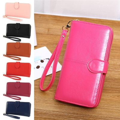 Simple Style Womens Fashion Oil Wax Cowhide Leather Women Wallet Seven Colors Oil Wax Women Leather Long Wallet
Simple Style Womens Fashion Oil Wax Cowhide Leather Women Wallet Seven Colors Oil Wax Women Leather Long Wallet