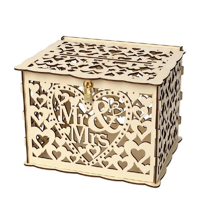 Wedding Card Box with Lock Rustic Wood Gift Box Card Holder for Wedding Anniversary Reception Baby Shower Party
Wedding Card Box with Lock Rustic Wood Gift Box Card Holder for Wedding Anniversary Reception Baby Shower Party