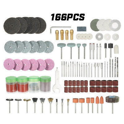 166PCS 18" Shank Rotary Tool Accessories Set Sanding Polishing Grinding Cutting Accessory Bit
166PCS 18" Shank Rotary Tool Accessories Set Sanding Polishing Grinding Cutting Accessory Bit