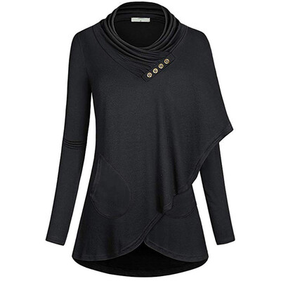 Roseonmyhand Womens Long Sleeve O-Neck With Buttons Irregular Hem Sweatshirt Blouse
Roseonmyhand Womens Long Sleeve O-Neck With Buttons Irregular Hem Sweatshirt Blouse