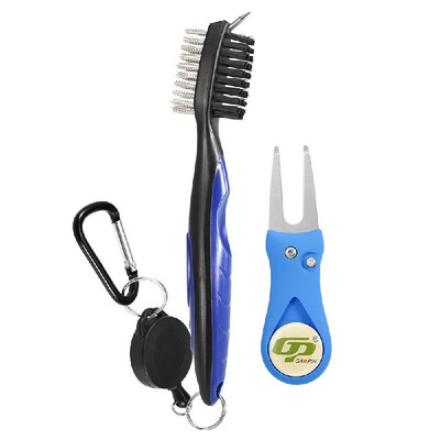 Golf Club Brush Divot Set Golf Club Cleaner with Zip-line Carabiner Golf Green Fork Removable Golf Marker Golf Repair Tool Kit
Golf Club Brush Divot Set Golf Club Cleaner with Zip-line Carabiner Golf Green Fork Removable Golf Marker Golf Repair Tool Kit