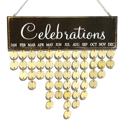 Wooden Calendar Board Sign Family Celebration&Birthday Reminder DIY Wooden Craft for Home Decoration
Wooden Calendar Board Sign Family Celebration&Birthday Reminder DIY Wooden Craft for Home Decoration