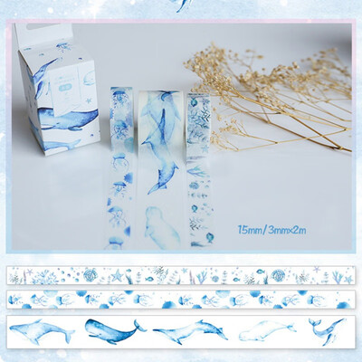 3 PcsBox Fantasy Ocean Beautiful Flowers Plant Washi Tape DIY Decoration for Scrapbooking Masking Tape Adhesive Tape
3 PcsBox Fantasy Ocean Beautiful Flowers Plant Washi Tape DIY Decoration for Scrapbooking Masking Tape Adhesive Tape