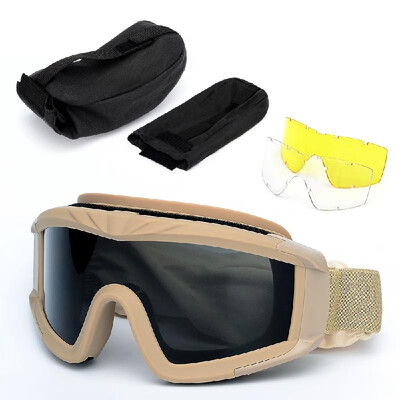 Outdoor Military Goggles UV400 Protective Goggles Dustproof Cycling Training CS Gaming Goggles Eyewear with 2 Interchangeable Lens
Outdoor Military Goggles UV400 Protective Goggles Dustproof Cycling Training CS Gaming Goggles Eyewear with 2 Interchangeable Lens