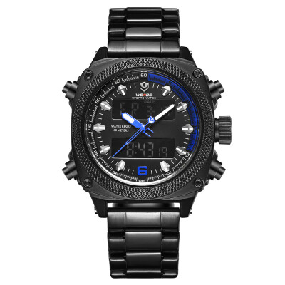 WEIDE WH7302 Quartz Digital Electronic Watch Dual Time Alarm Calendar Stopwatch 3ATM Waterproof Timer Business Men Fashion Casual
WEIDE WH7302 Quartz Digital Electronic Watch Dual Time Alarm Calendar Stopwatch 3ATM Waterproof Timer Business Men Fashion Casual