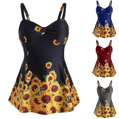 Roseonmyhand Women Plus Size Ladies Sunflower Printed Slimming Wave-edged Split Swimming Top
Roseonmyhand Women Plus Size Ladies Sunflower Printed Slimming Wave-edged Split Swimming Top
