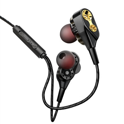 T2 Portable copper ring speaker wire-controlled Sport Music Headset in-ear Earphone With Microphone black red
T2 Portable copper ring speaker wire-controlled Sport Music Headset in-ear Earphone With Microphone black red