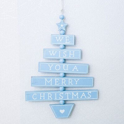 JPGIF Wooden Christmas Tree Vine Wood Sign Pendant Christmas Decoration Pendant