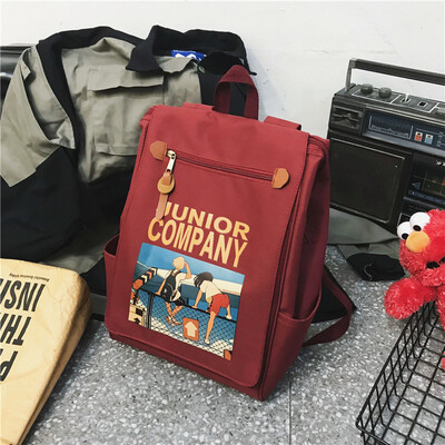 Ins Wind Backpack Female Korean High School Students Backpack Early Hyun-a Kim Japanese Leisure Tide Brand Campus Backpack