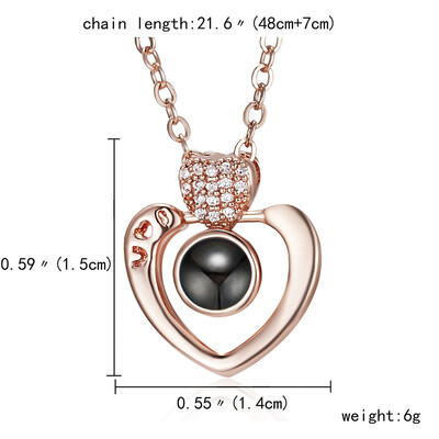 New Arrival Romantic Memory of Love Rhinestone Necklaces I Love You 100 languages Projection Necklace Lovers Best Wedding Gift
New Arrival Romantic Memory of Love Rhinestone Necklaces I Love You 100 languages Projection Necklace Lovers Best Wedding Gift