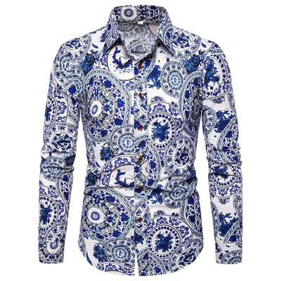 Tailored Mens Summer Fashion Business Leisure Printing Long-sleeved Shirt Top Blouse
Tailored Mens Summer Fashion Business Leisure Printing Long-sleeved Shirt Top Blouse
