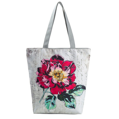 Tailored Casual Canvas Tote Handbag Women Cartoon Unicorn Printed Shoulder Bag