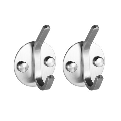2pcsset Clothes Hook Space-saving Wall-mounted Hooks High Quality SS Hooks Multifunctional Single Hook Set
2pcsset Clothes Hook Space-saving Wall-mounted Hooks High Quality SS Hooks Multifunctional Single Hook Set