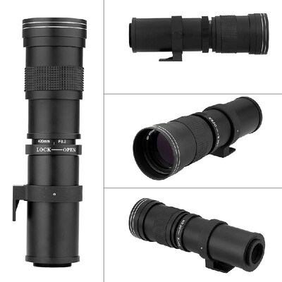 Andoer 420-800mm F83-16 HD Super Telephoto Manual Zoom Lens with T-Mount for Canon Nikon Minolta Sony Pentax Olympus DSLR Camera
Andoer 420-800mm F83-16 HD Super Telephoto Manual Zoom Lens with T-Mount for Canon Nikon Minolta Sony Pentax Olympus DSLR Camera