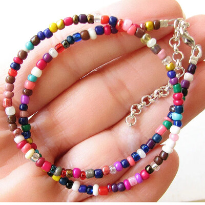 Fashion Bohemian Handmade Rainbow Beads Choker Necklace For Women Girls Beaded Chain Chokers Necklaces Female Jewelry Gift
Fashion Bohemian Handmade Rainbow Beads Choker Necklace For Women Girls Beaded Chain Chokers Necklaces Female Jewelry Gift
