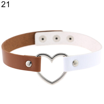 Women\s Punk Faux Leather Love Heart Collar Choker Necklace Jewelry Charm Gift 
Women\s Punk Faux Leather Love Heart Collar Choker Necklace Jewelry Charm Gift