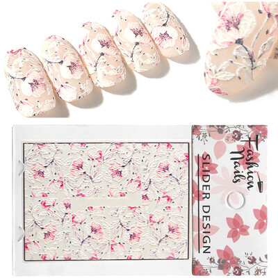 1 Sheet Water Transfer Engraved Flower Nail Sticker DIY Manicure Slider Design Nail Art Decoration 
1 Sheet Water Transfer Engraved Flower Nail Sticker DIY Manicure Slider Design Nail Art Decoration
