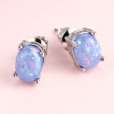 2 Pairs Elegant Stud Earrings Elegant Oval Opal Ear Studs Earrings Wedding Engagement Bridal Jewelry Cute
2 Pairs Elegant Stud Earrings Elegant Oval Opal Ear Studs Earrings Wedding Engagement Bridal Jewelry Cute