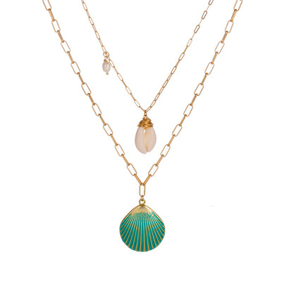 Fashion White Pearl Shell Necklaces for Women Girls Metal Button Necklace Chokers Simple Summer Beach Jewelry Collar Wholesale
Fashion White Pearl Shell Necklaces for Women Girls Metal Button Necklace Chokers Simple Summer Beach Jewelry Collar Wholesale