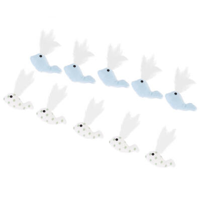 Greensen 10Pcs Pet Cat Teaser Toys Soft Plush Animals Fish with Feather for Interactive Toy Set
Greensen 10Pcs Pet Cat Teaser Toys Soft Plush Animals Fish with Feather for Interactive Toy Set