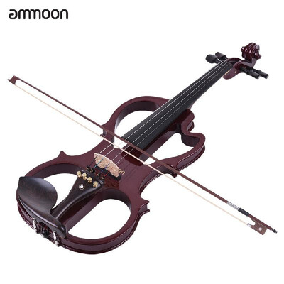 ammoon VE-201 Full Size 44 Solid Wood Silent Electric Violin Fiddle Maple Body Ebony Fingerboard Pegs Chin Rest Tailpiece with Bo
ammoon VE-201 Full Size 44 Solid Wood Silent Electric Violin Fiddle Maple Body Ebony Fingerboard Pegs Chin Rest Tailpiece with Bo