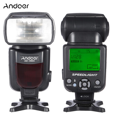 Andoer AD-960II Universal LCD Display On-camera Speedlite Flash GN54 for Nikon Canon Pentax DSLR Camera
Andoer AD-960II Universal LCD Display On-camera Speedlite Flash GN54 for Nikon Canon Pentax DSLR Camera