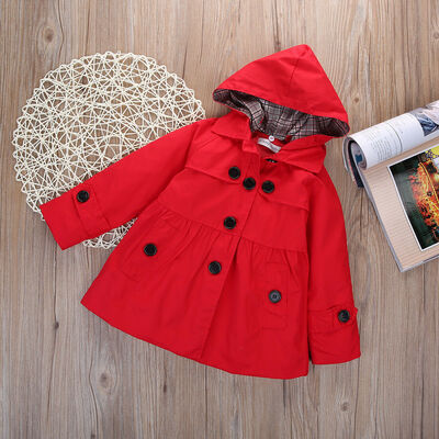 2-7 Year Kid Girl Hooded Long Trench Rain Coat Jacket Parka Outwear Clothing
2-7 Year Kid Girl Hooded Long Trench Rain Coat Jacket Parka Outwear Clothing