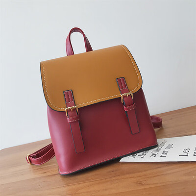 Shoulder bag women 2019 new Korean version of Joker simple contrast small backpack retro British student bags
Shoulder bag women 2019 new Korean version of Joker simple contrast small backpack retro British student bags