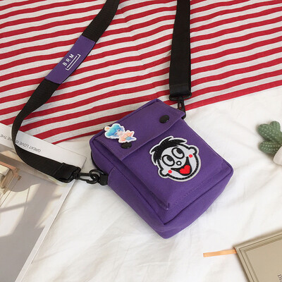 Cartoon small bag female 2019 new fashion wild cute Wang Tsai bag Korean version of Harajuku canvas shoulder Messenger bag
Cartoon small bag female 2019 new fashion wild cute Wang Tsai bag Korean version of Harajuku canvas shoulder Messenger bag
