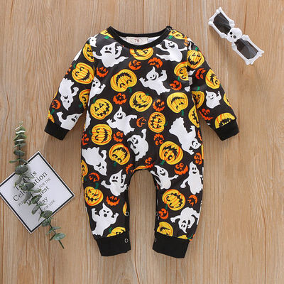 Autumn Baby Boy Girl Halloween Long Sleeve Pumpkin Print T-shirt Pants Hat Outfits Bodysuit
Autumn Baby Boy Girl Halloween Long Sleeve Pumpkin Print T-shirt Pants Hat Outfits Bodysuit
