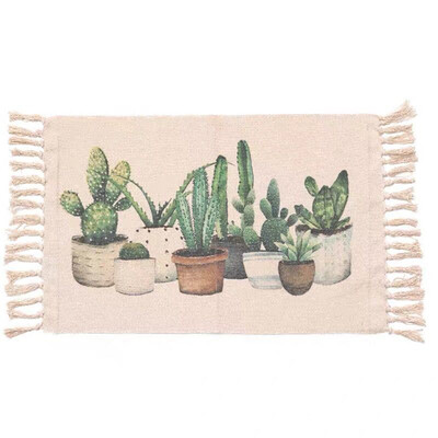 Toponeto Bohemian Hand-woven Cotton Linen Plant Printing Dyeing Decorative Mat 60X90CM
Toponeto Bohemian Hand-woven Cotton Linen Plant Printing Dyeing Decorative Mat 60X90CM