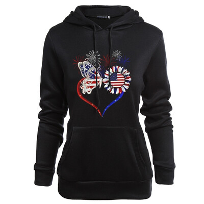 2019 New Autumn And Winter Women Fashion Hoodie Sunflower Butterfly American Flag Print Hooded Sweatshirt Casual Tops
2019 New Autumn And Winter Women Fashion Hoodie Sunflower Butterfly American Flag Print Hooded Sweatshirt Casual Tops