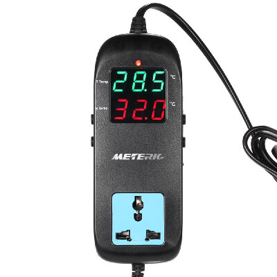 Meterk Electronic Thermostat LED Digital Display Breeding Temperature Controller Thermocouple Thermostat with Socket AC 90V~250V
Meterk Electronic Thermostat LED Digital Display Breeding Temperature Controller Thermocouple Thermostat with Socket AC 90V~250V
