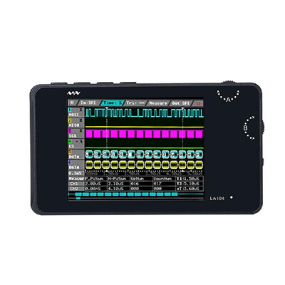 Portable Digital Logic Analyzer LA104 USB Mini 4 Channels 100MHz Max Sampling Rate Built in 8MB Flash Storage 28 Inch Oscilloscop
Portable Digital Logic Analyzer LA104 USB Mini 4 Channels 100MHz Max Sampling Rate Built in 8MB Flash Storage 28 Inch Oscilloscop