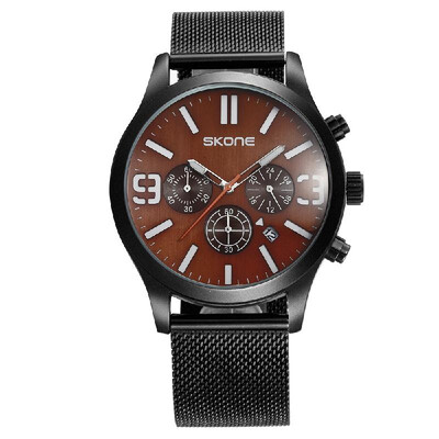 SKONE Fashion Casual Simple Watch 3ATM Water-resistant Quartz Watch Men Wristwatches Male Relogio Musculino Calendar Chronograph
SKONE Fashion Casual Simple Watch 3ATM Water-resistant Quartz Watch Men Wristwatches Male Relogio Musculino Calendar Chronograph