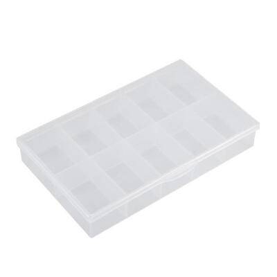 Portable Rectangle Transparent Lastics Box Hardware Parts Tools Screws Storage Box