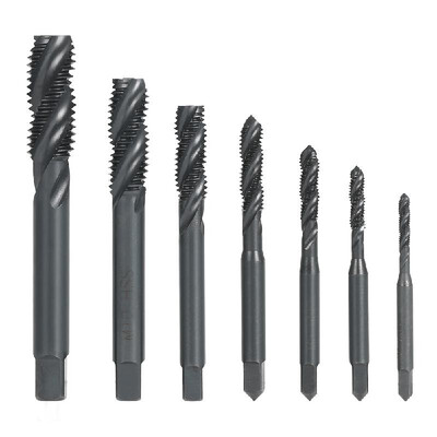 7PCS M3-M12 HSS Nitriding Coated Metric Spiral Flute Taps Machine & Manual Screw Thread Tap Set for Metal Wood Plastic Tapping M3
7PCS M3-M12 HSS Nitriding Coated Metric Spiral Flute Taps Machine & Manual Screw Thread Tap Set for Metal Wood Plastic Tapping M3