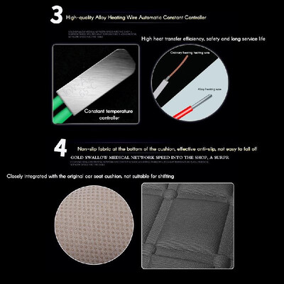 Car Heated Seat Cushion 12V Car Seat Winter Warmer Cover Chair Heating Heater Pad Single
Car Heated Seat Cushion 12V Car Seat Winter Warmer Cover Chair Heating Heater Pad Single