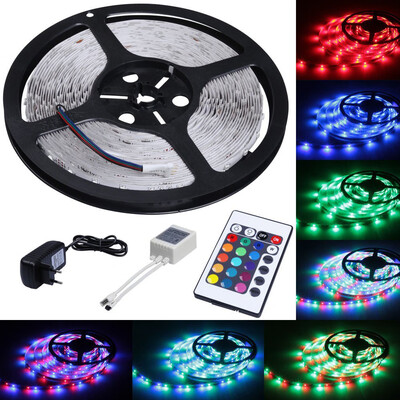 〖Follure〗5M RGB Led strip Light 3528 SMD 300leds Waterproof Remote Controller 12V Adapter
〖Follure〗5M RGB Led strip Light 3528 SMD 300leds Waterproof Remote Controller 12V Adapter
